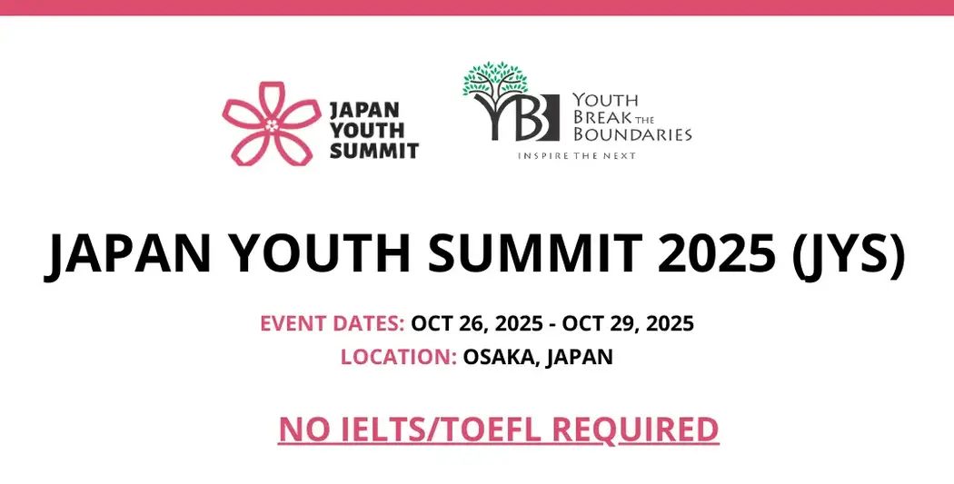 Japan Youth Summit 2025 Registration (Fully Funded)