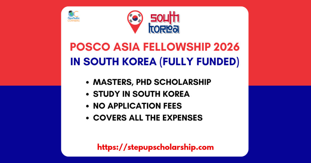 POSCO Scholarship 2025 Requirement and Application Form Fully Funded