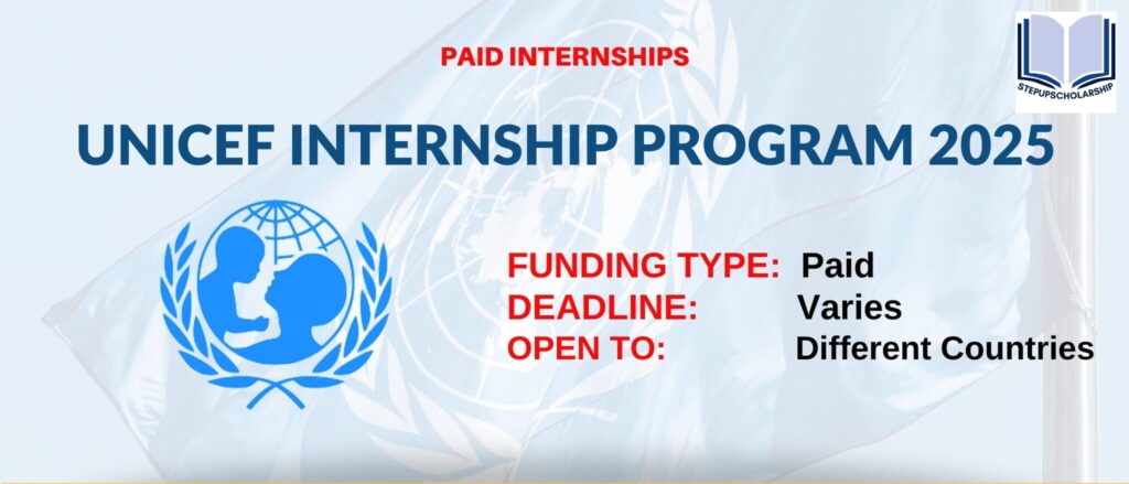 UNICEF Internships Paid 2025 Apply Online