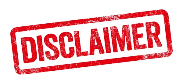 Disclaimer 2 Disclaimer
