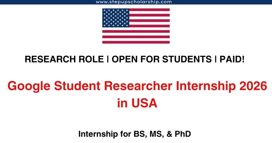 Google Student Researcher Internship 2026 in USA Apply Online