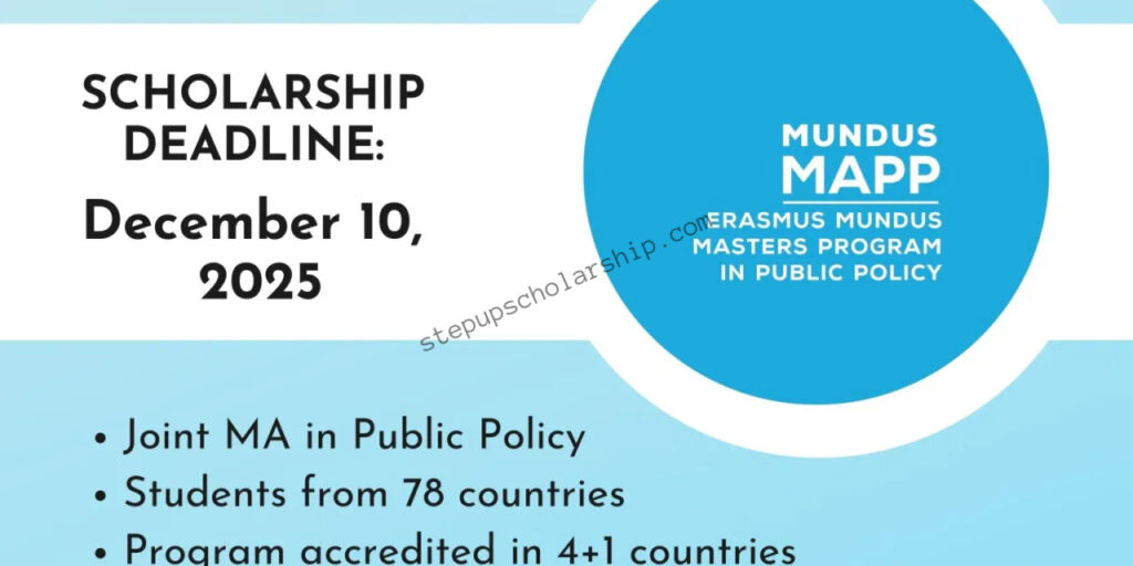 Erasmus Mundus MAPP Scholarship 2026 Application Form 1 Erasmus Mundus MAPP Scholarship 2026 Application Form
