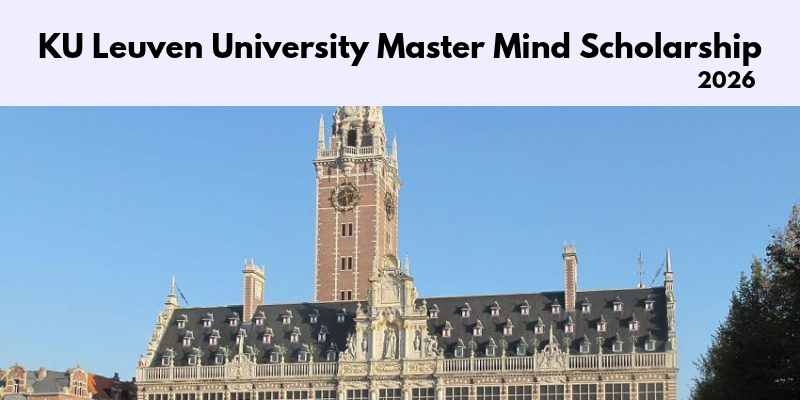 KU Leuven University Master Mind Scholarship in Belgium 2026